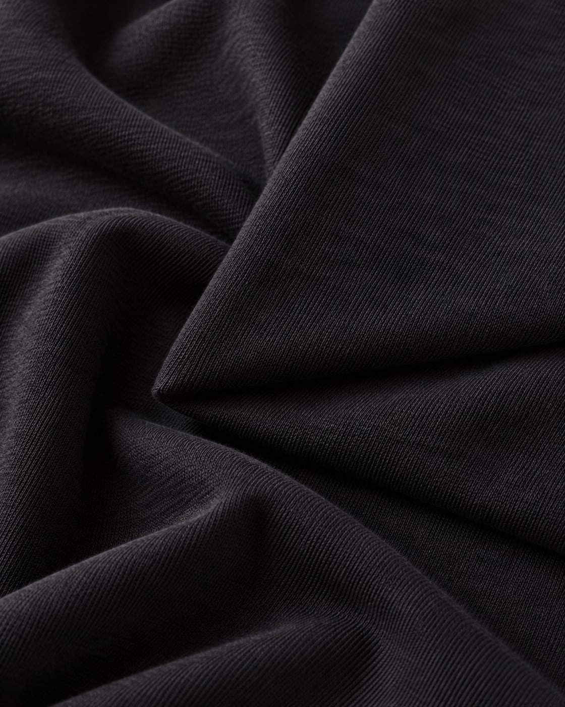 Macro preto da Malha Cotton 40/1 Penteado